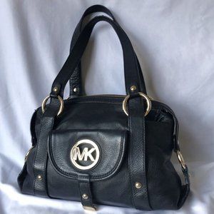 Michael Kors Black Leather Shoulder Bag